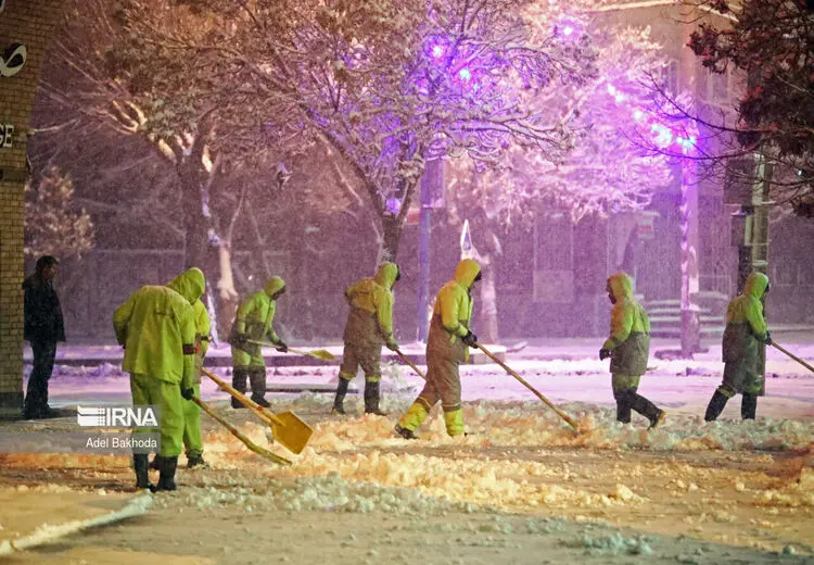 تصاویری از بارش برف در ایران