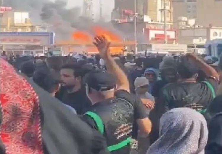 خاموش شدن آتش اطراف حرم امام حسین/ هویت فوتی‌ها فعلا نامعلوم است