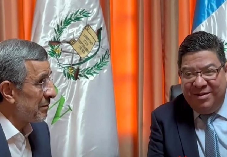 انگلیسی حرف‌کردن احمدی نژاد در گواتمالا