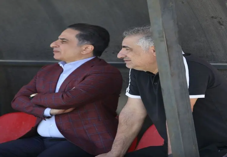 حضور حدادیان در تمرین نساجی !