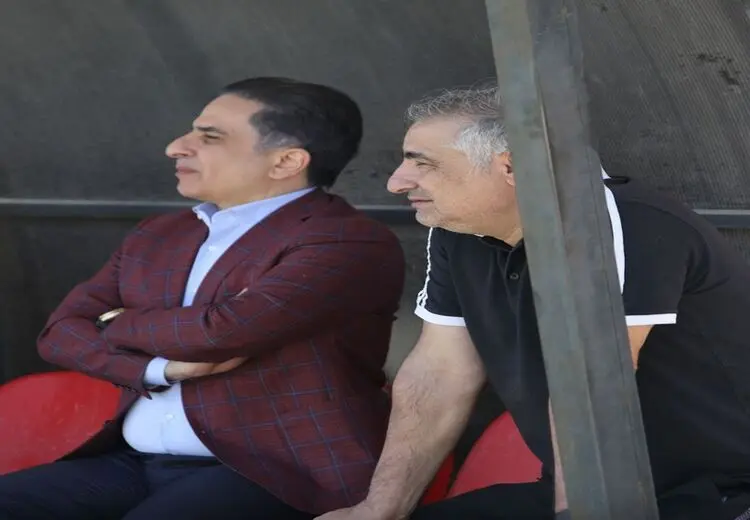 حضور حدادیان در تمرین نساجی !