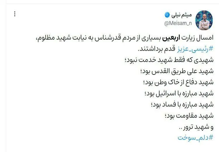 برادر داماد رئیسی، او را «شهید ترور» خواند!