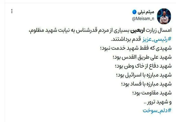 برادر داماد رئیسی، او را «شهید ترور» خواند!