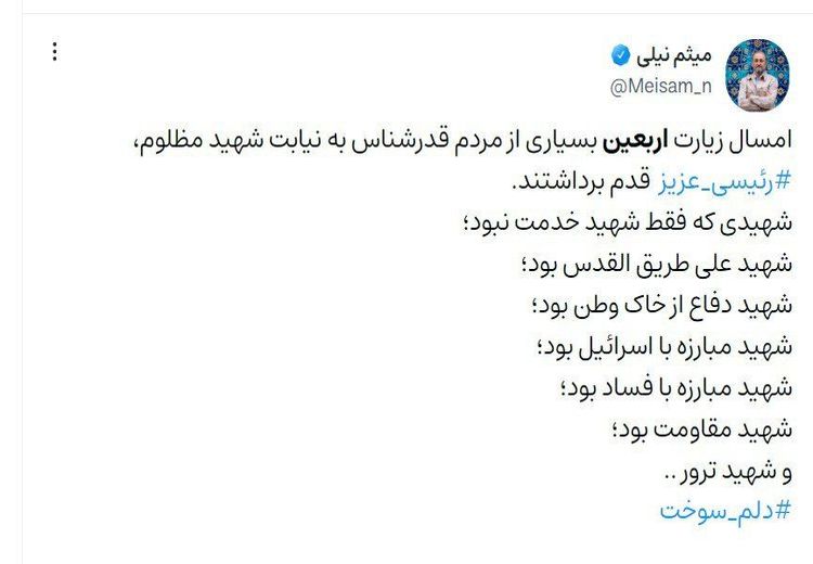 برادر داماد رئیسی، او را «شهید ترور» خواند!