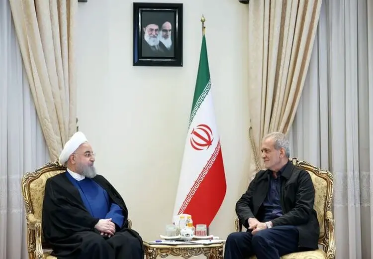 دیدار روحانی با مسعود پزشکیان