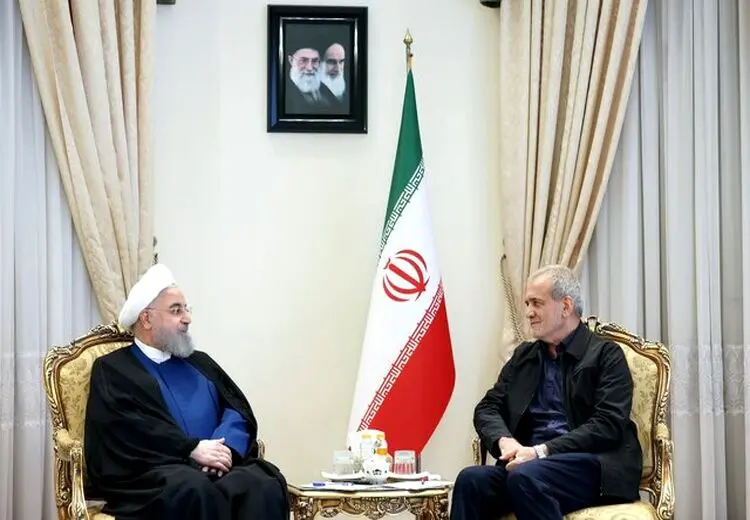دیدار روحانی با مسعود پزشکیان