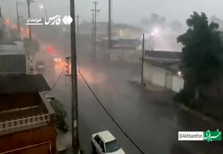 فیلم| طوفان حیرت انگیز در اهواز