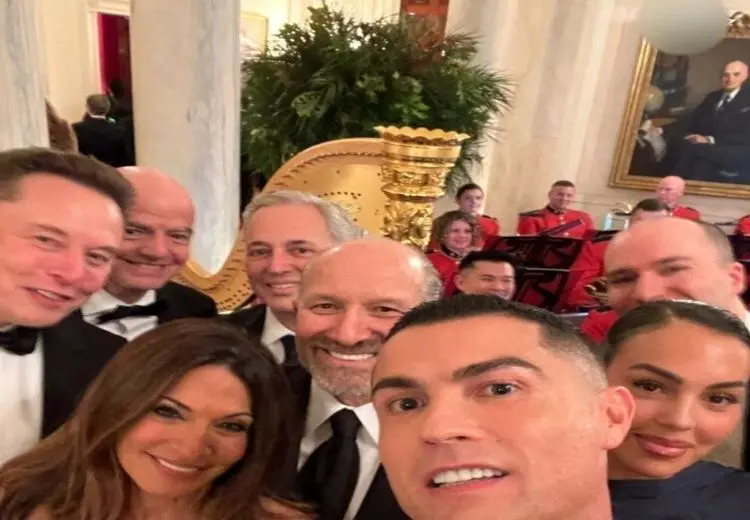 سلفی جنجالی رونالدو با ایلان ماسک در کاخ سفید