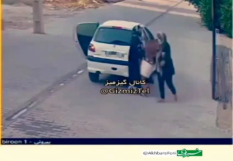  سرقت گلدان از مقابل یک خانه توسط دو زن با پژو ۲۰۶!