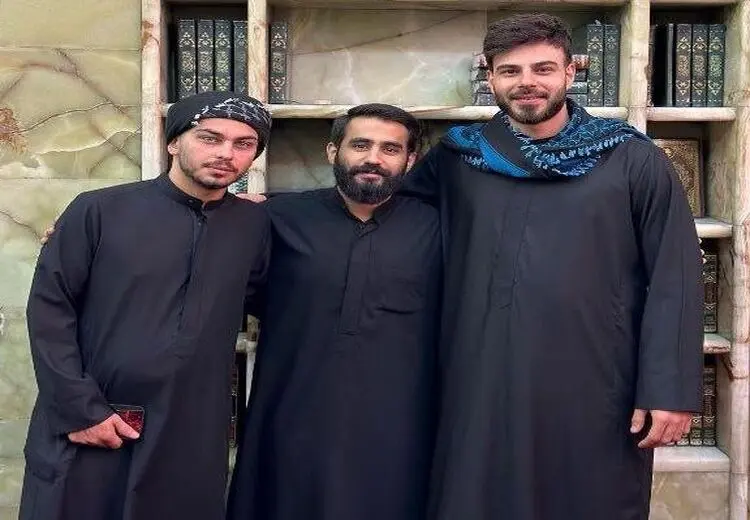 تصویری جالب از بازیگر جوان در کربلا