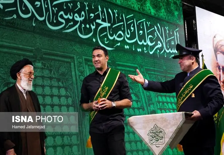 تقدیر از جواد نکونام در امامزاده صالح