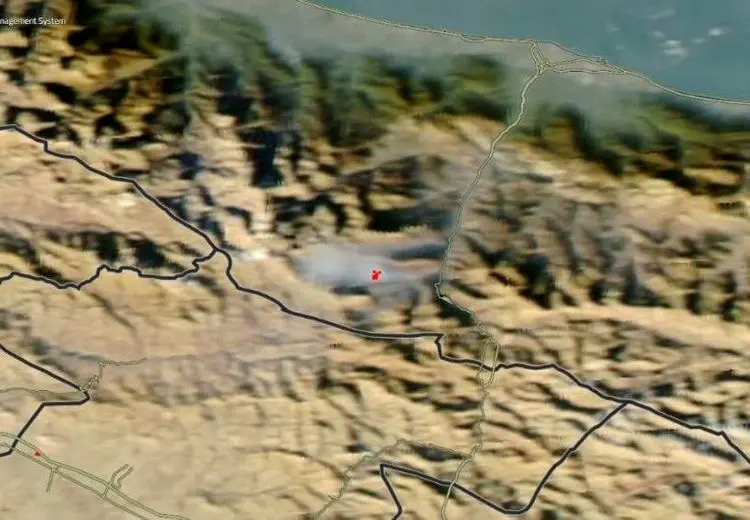 تصاویر ماهواره‌ای ناسا از حریق در جنگل الیت چالوس