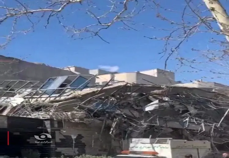 تصویری از دبیرخانه مجمع تشخیص مصلحت نظام بعد از اصابت موشک