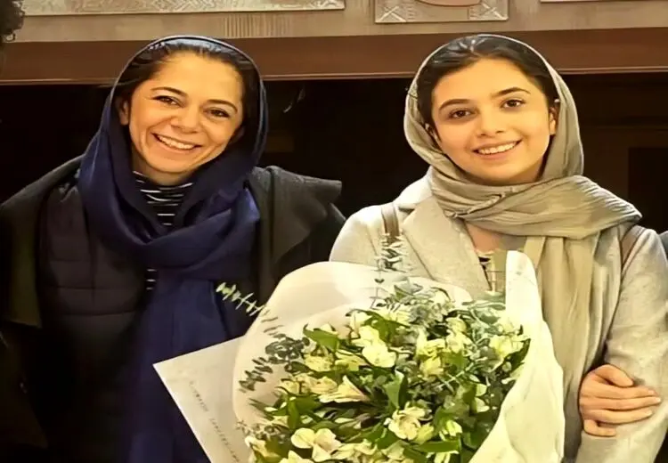 دختر پژمان بازغی و همسر سابقش در یک قاب