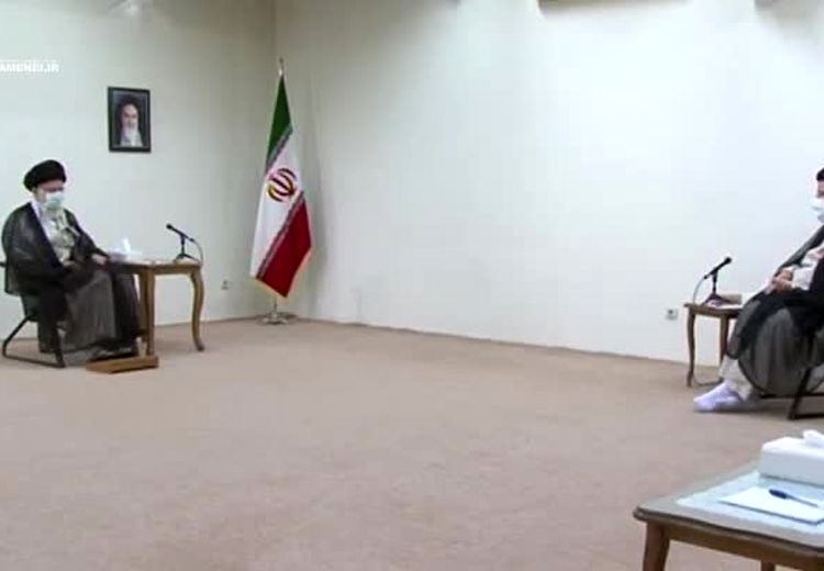 اولین دیدار شهید رئیسی با رهبر انقلاب پس از انتخابات ریاست جمهوری ۱۴۰۰
 