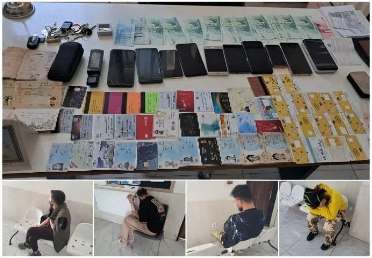 دستگیری باند حرفه‌ای کلاهبرداری اینترنتی در فومن + عکس