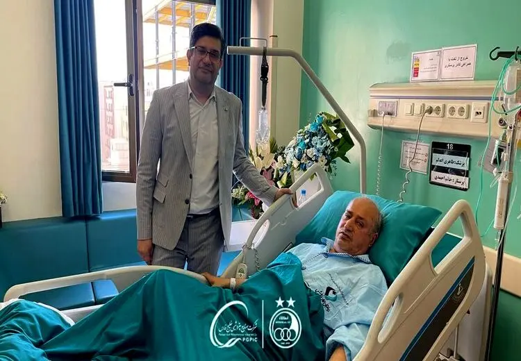 عیادت فرشید سمیعی از مهدی تاج