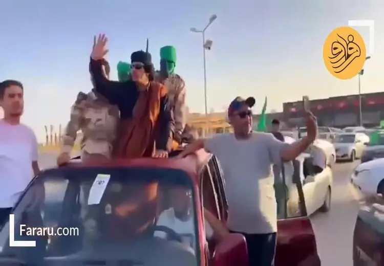 شوکه شدن مردم لیبی با دیدن بدل قذافی! 