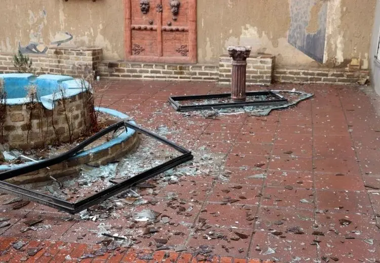 آخرین تصاویر از کاخ سلیمانیه کرج پس از حملات اخیر