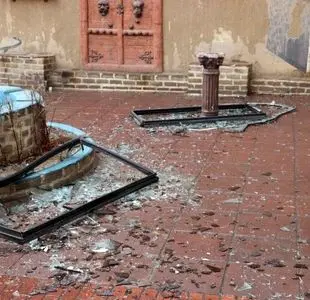 آخرین تصاویر از کاخ سلیمانیه کرج پس از حملات اخیر