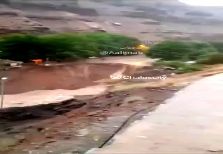 ادعای وحشتناک صاحب یک رستوران در جاده چالوس: سیل رستورانم را برد و چند کارگر و مشتری زیر گل و لای مدفونند