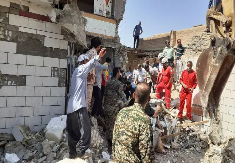 جان باختن 8 نفر در انفجار گاز منزل مسکونی در سوسنگرد