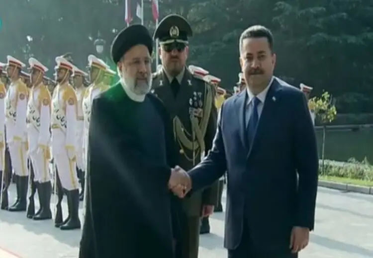 استقبال رسمی رییسی از نخست وزیر عراق