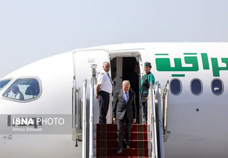 رییس جمهور عراق و همسرش در تهران