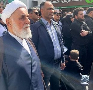 تصاویری از حضور مقامات و مسئولان در مراسم تشییع شهدای حمله اسراییل