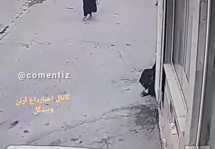 لحظه مرگ یک زن در میمنه در اثر ریزش دیوار قدیمی
