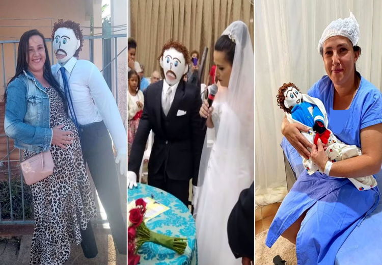 ماجرای زندگی یک زن که با یک عروسک پارچه‌ای ازدواج کرد و بچه‌دار هم شد! + تصاویر