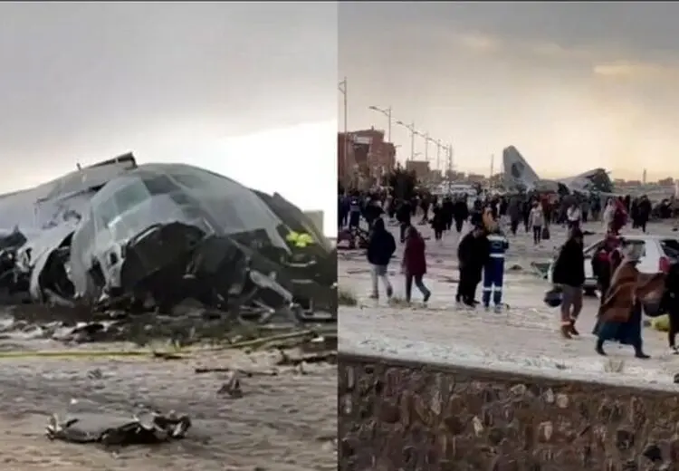 سقوط یک هواپیمای نظامی پر از پول نقد + عکس