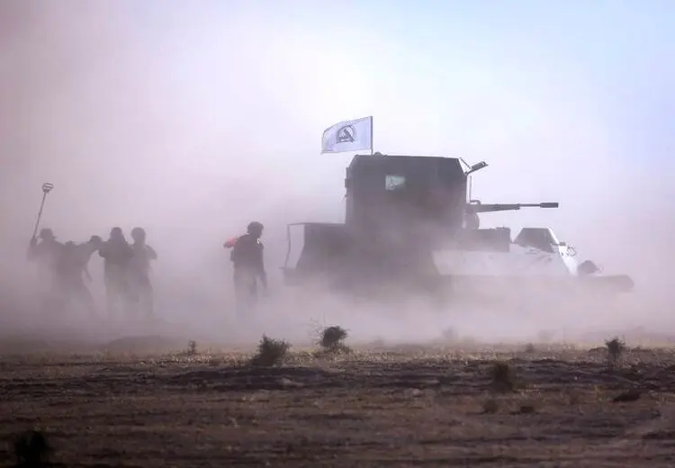 حمله هوایی آمریکا به پایگاه الحشد الشعبی در شرق موصل