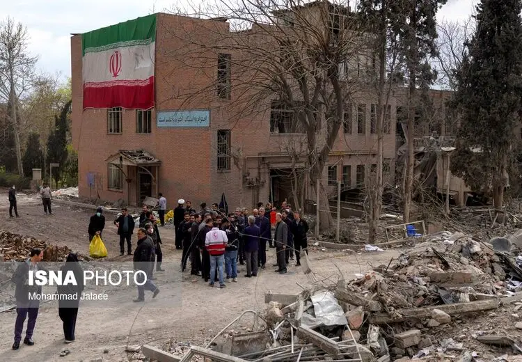 خسارت حمله هوایی به دانشگاه علم و صنعت / عکس