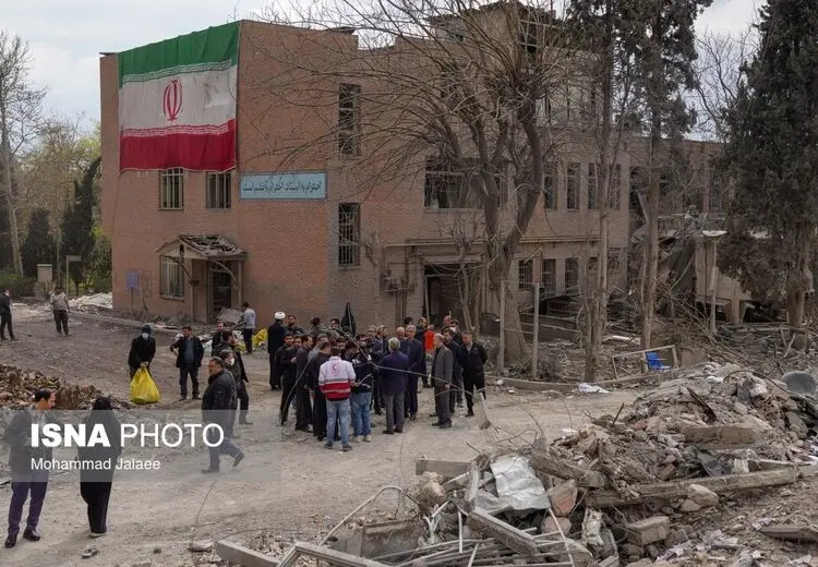 خسارت حمله هوایی به دانشگاه علم و صنعت / عکس
