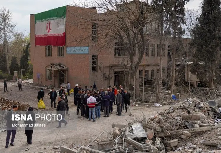 خسارت حمله هوایی به دانشگاه علم و صنعت / عکس