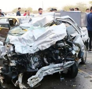 تصاویر دلخراش از تصادف زائران اربعین در دهلران