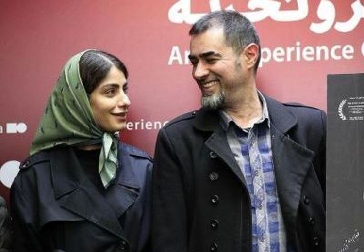 عاشقانه شهاب حسینی و همسر جدیدش در یک اکران خصوصی