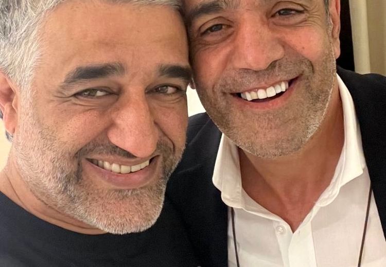 سلفی جنجالی پژمان جمشیدی با یک پرسپولیسی بعد از آزادی