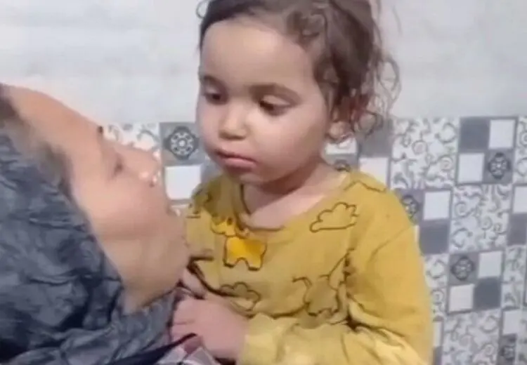 لحظه دیده شدن یسنا از دریچه دوربین نصب شده بر روی کایت