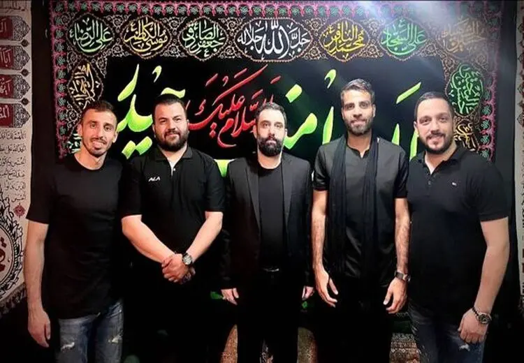 ستاره‌های استقلال و پرسپولیس در هیات عزاداری/ عکس
