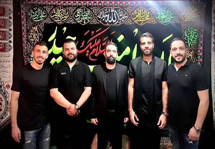 ستاره‌های استقلال و پرسپولیس در هیات عزاداری/ عکس