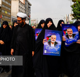 مراسم تشییع پیکر شهید اسماعیل هنیه در تهران 