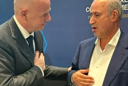 جلسه مهدی تاج با جیانی اینفانتینو