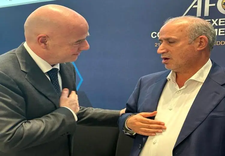 جلسه مهدی تاج با جیانی اینفانتینو