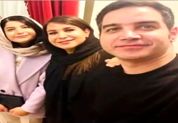 سلفی محسن یگانه در کنار دو خواهرش 