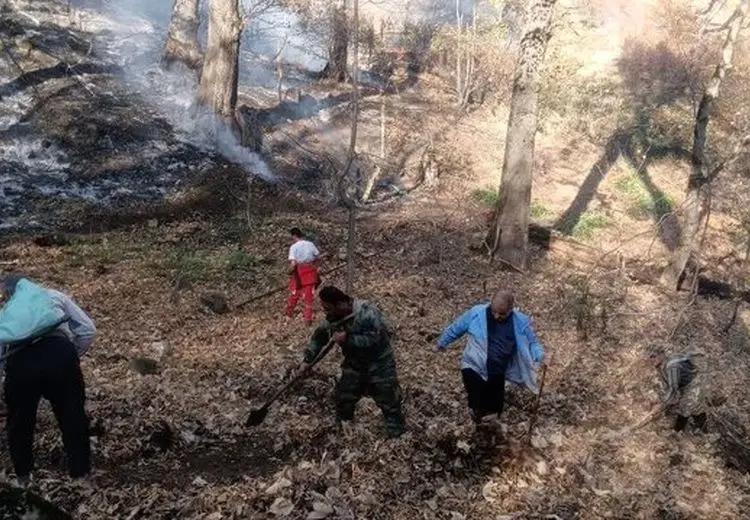 جنگل گلستان هم آتش گرفت