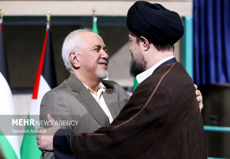 معانقه ظریف و سید حسن خمینی
