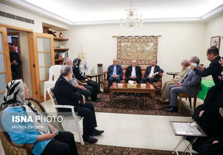 حضور امیرعبداللهیان در منزل خواهر امام موسی صدر