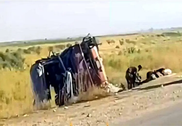 سانحه برای اتوبوس زائران ایرانی در جاده سامرا